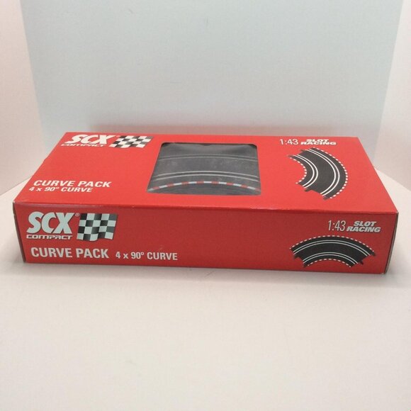 SCX Compact 1:43 Scale Slot Car Racing Track Curve Pack 31380 New In Box - Picture 2 of 6